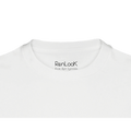 White oversized T-shirt with RenLook neck label and crew collar