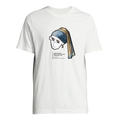 Unisex T-shirt, white, crew neck, short sleeves, front graphic print