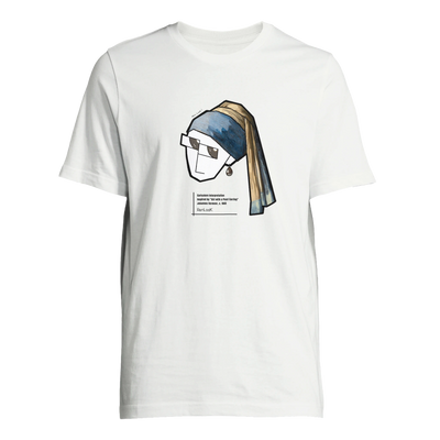 Unisex T-shirt, white, crew neck, short sleeves, front graphic print