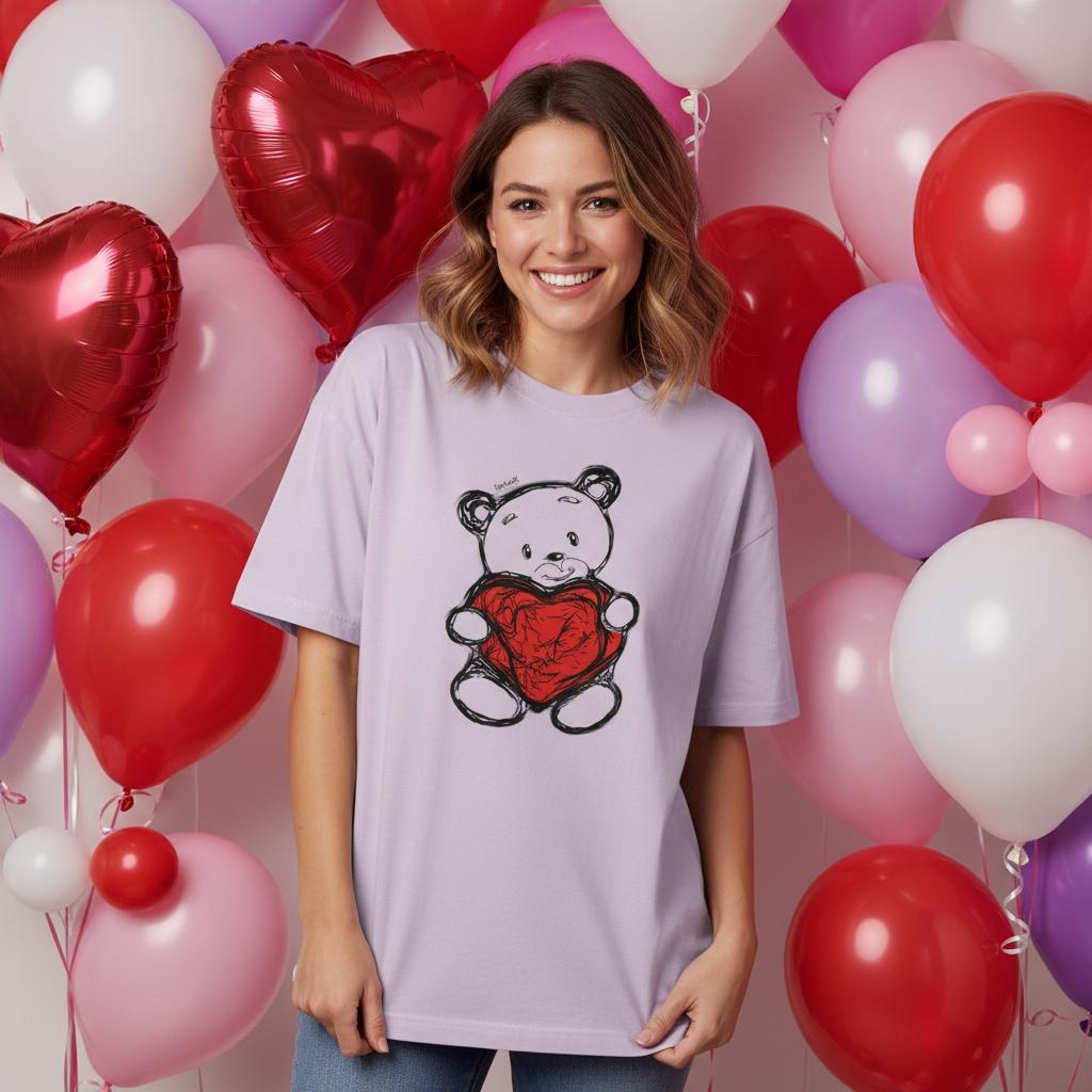 Organic Women's Oversized T-shirt | SOL'S Boxy - RenLook Digital Art Valentine